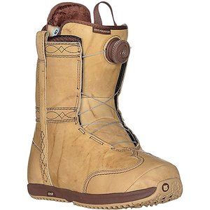 NEW $500 Burton Burton x Frye Snowboard Boots! Tan Leather Boa Southwest Design